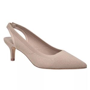 French Connection Slingback Kitten Heels Size 11 Nude